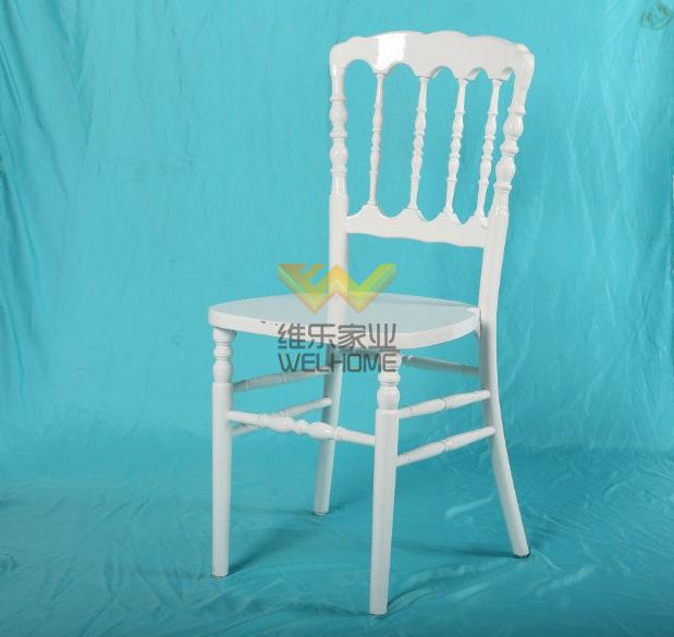 Cheap price wholesale White wooden banquet Napoleon wedding Chair for party/event
